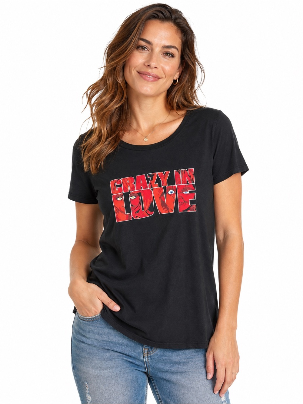 Torrid Crazy in love Chucky Crew Neck Graphic T-Shirt size 0x nwt